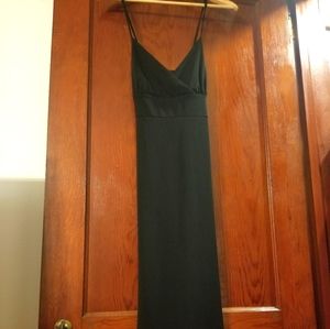 Black criss cross spaghetti strap dress